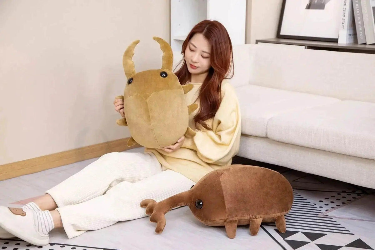  Hot 1pc 50cm 60cm Creative Simulation Insect Plush Toy Kawaii Beetle Pillow Kids Boys Birthday Gift -  ToylandEU™