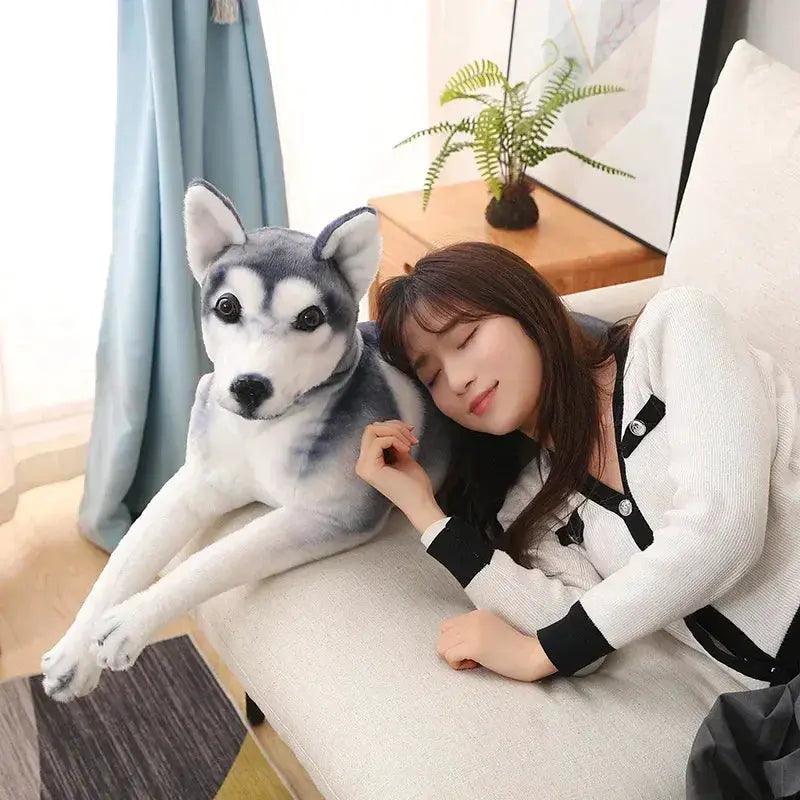  Husky Plush Toy Pillow Soft Stuffed Dog Gift For Kids -  ToylandEU™