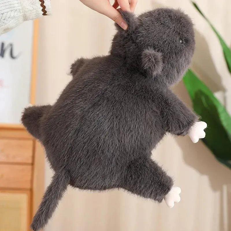  Large Black Mouse Plush Toy With Pillow Comfort Decor -  ToylandEU™