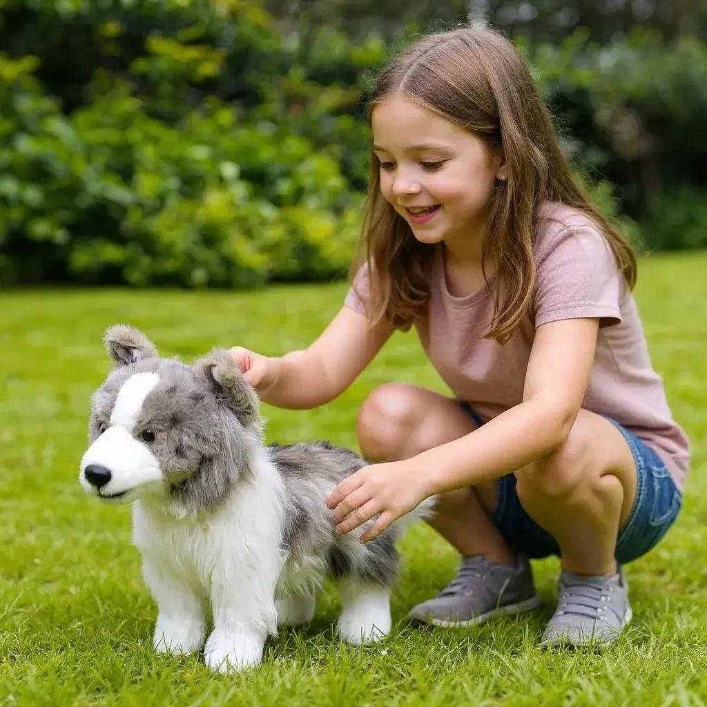  Realistic Border Collie Plush Toy Soft Huggable Playmate -  ToylandEU™