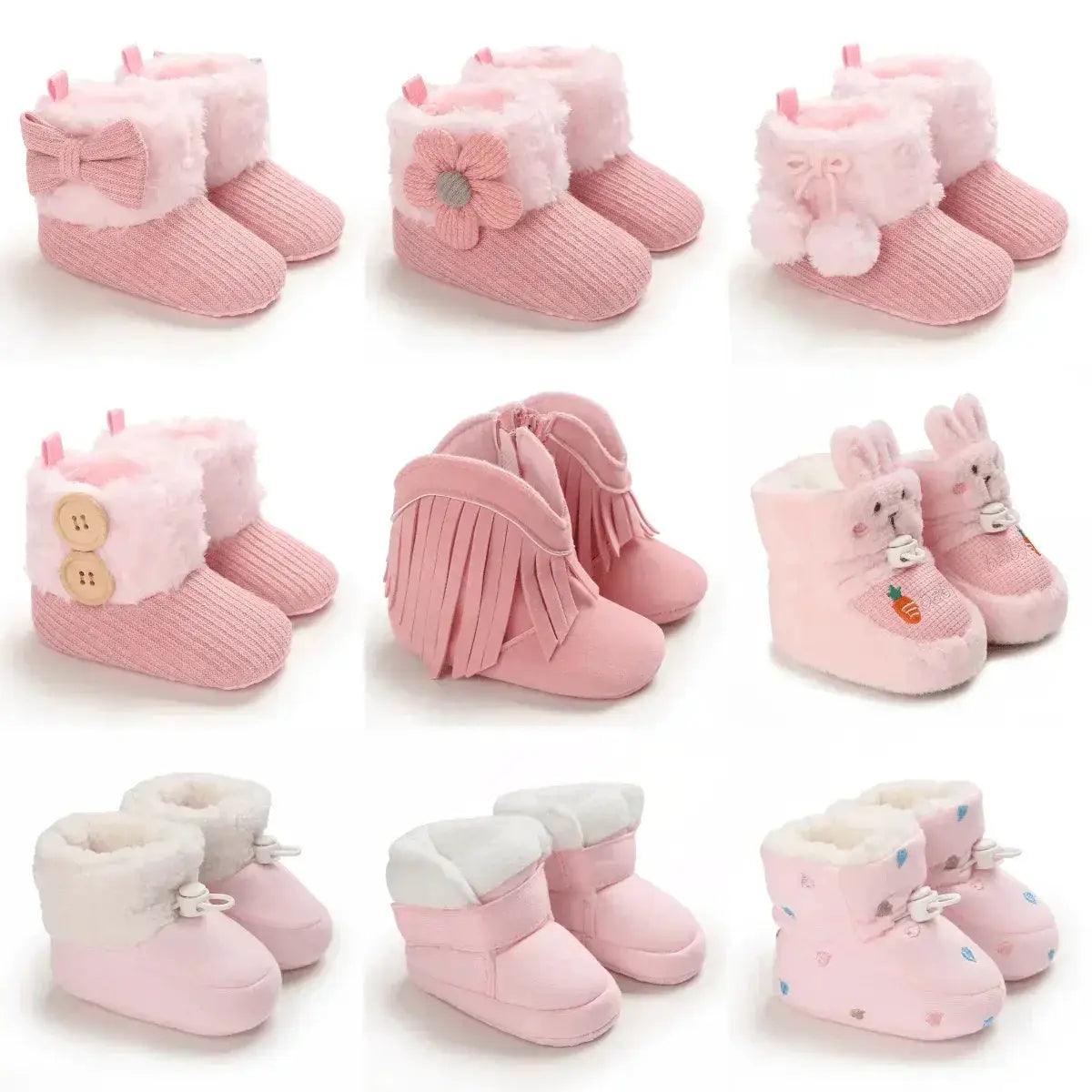  Winter Baby Snow Boots With Plush Lining Non Slip Warm -  ToylandEU™