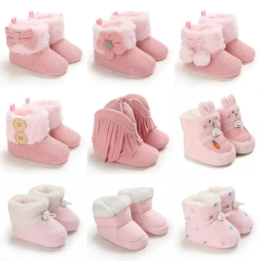  Winter Baby Snow Boots With Plush Lining Non Slip Warm -  ToylandEU™