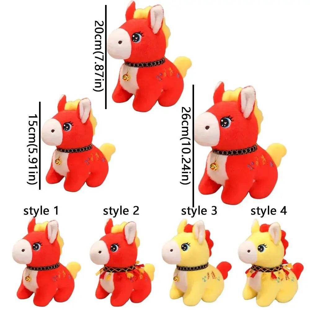  Zodiac Horse Plush Doll Embroidered New Year Charm 2026 -  ToylandEU™
