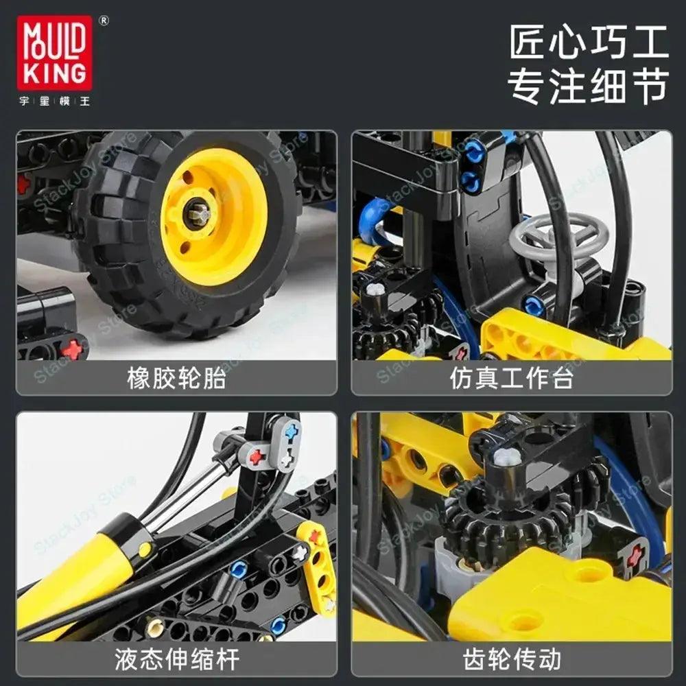  Pneumatic Forklift Building Set Telescopic Arm -  ToylandEU™