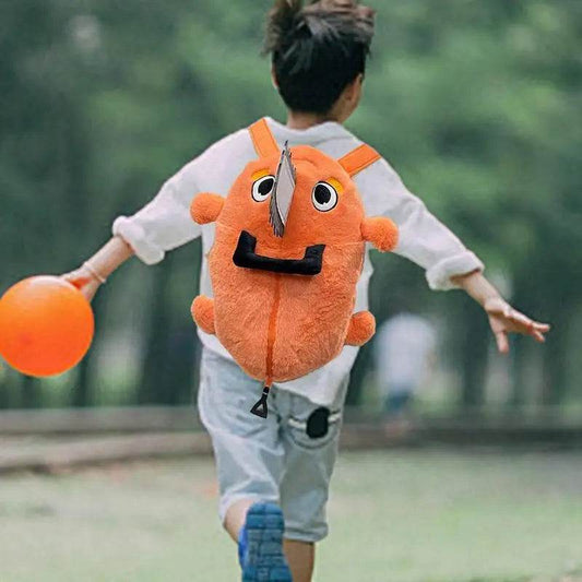 Pochita Plush Backpack & Slippers - Cozy Cosplay Fun for Everyone! - ToylandEU