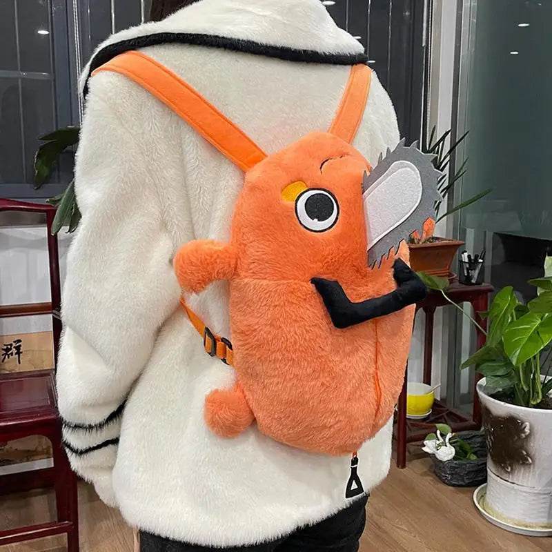 Pochita Plush Backpack & Slippers - Cozy Cosplay Fun for Everyone! - ToylandEU