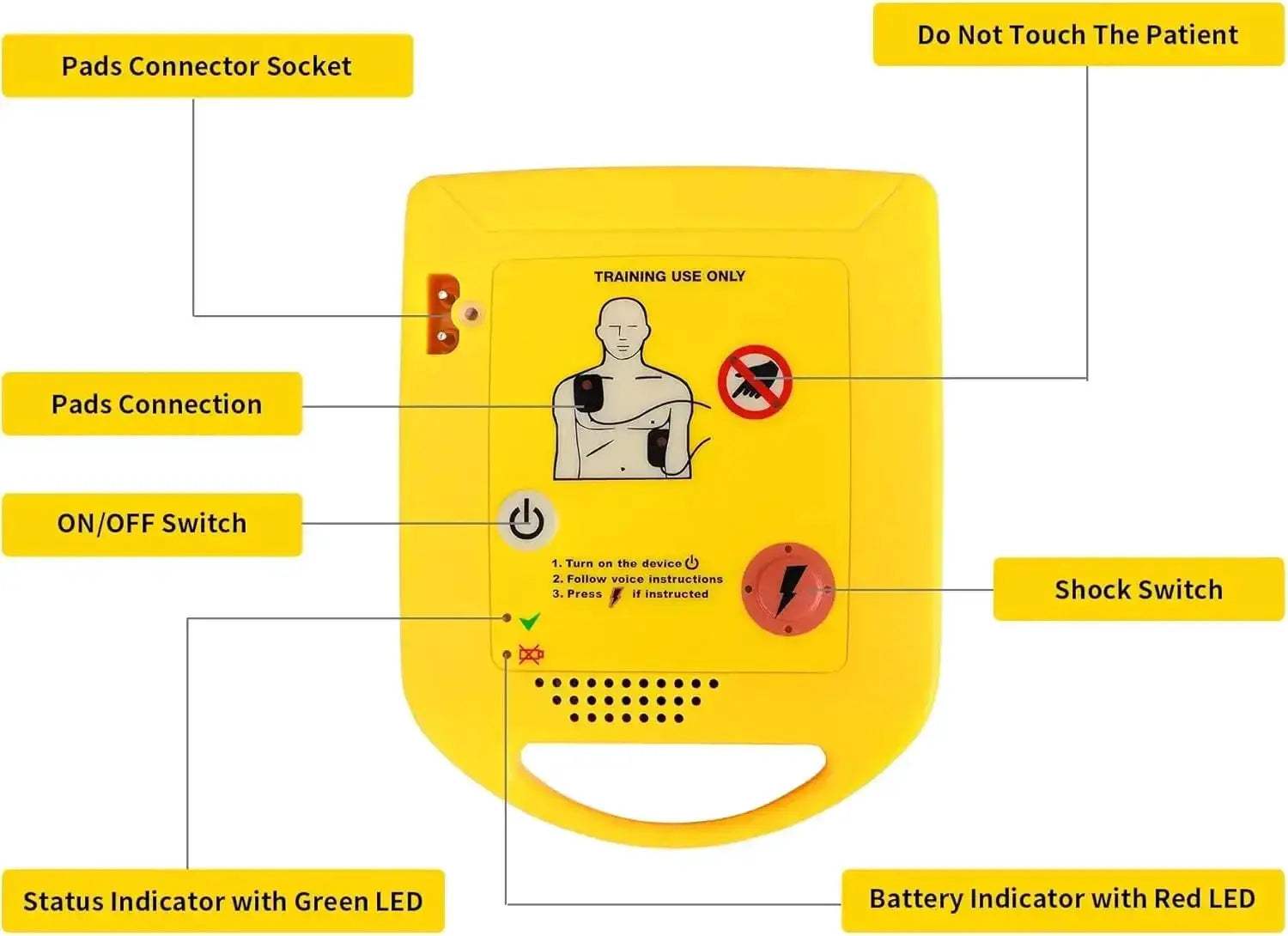 Pocket AED Trainer For Students Compact First Aid Practice - ToylandEU