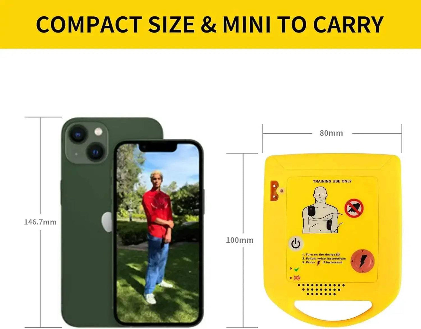 Pocket AED Trainer For Students Compact First Aid Practice - ToylandEU