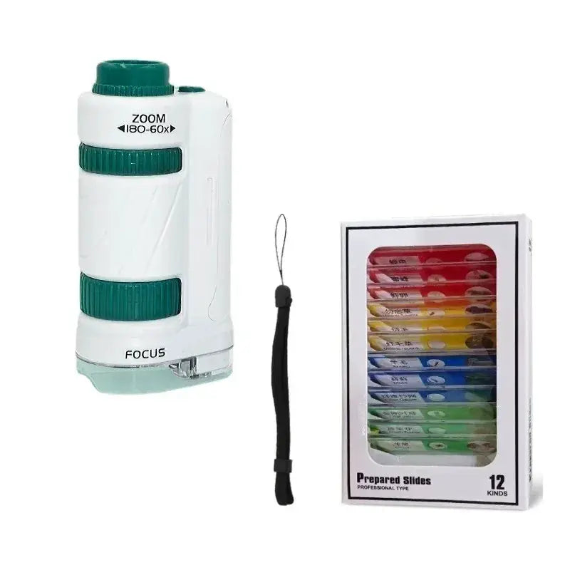 Pocket Microscope For Kids With LED Light 60x Magnification - ToylandEU