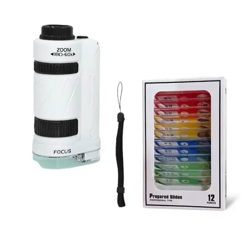Pocket Microscope For Kids With LED Light 60x Magnification - ToylandEU