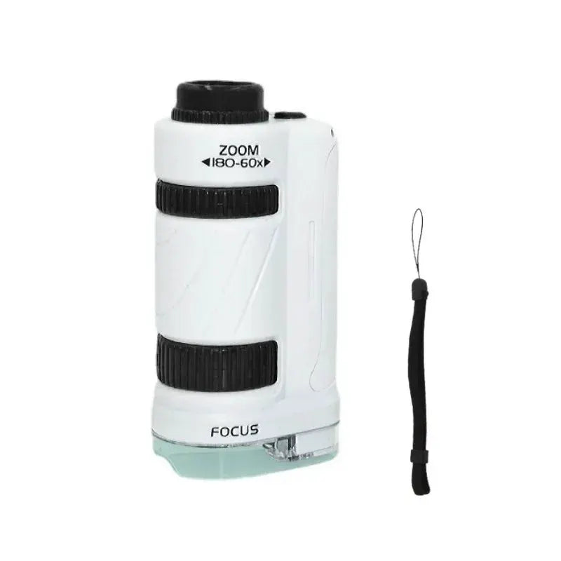 Pocket Microscope For Kids With LED Light 60x Magnification - ToylandEU