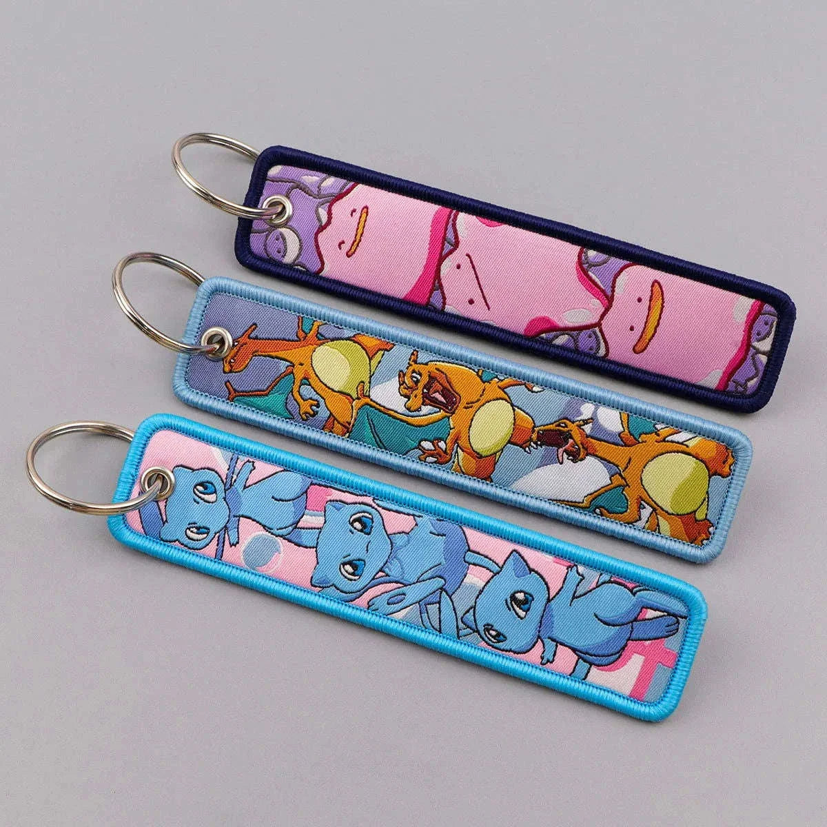  Pokémon Embroidered Keychain For Car Keys And Bags Cute 