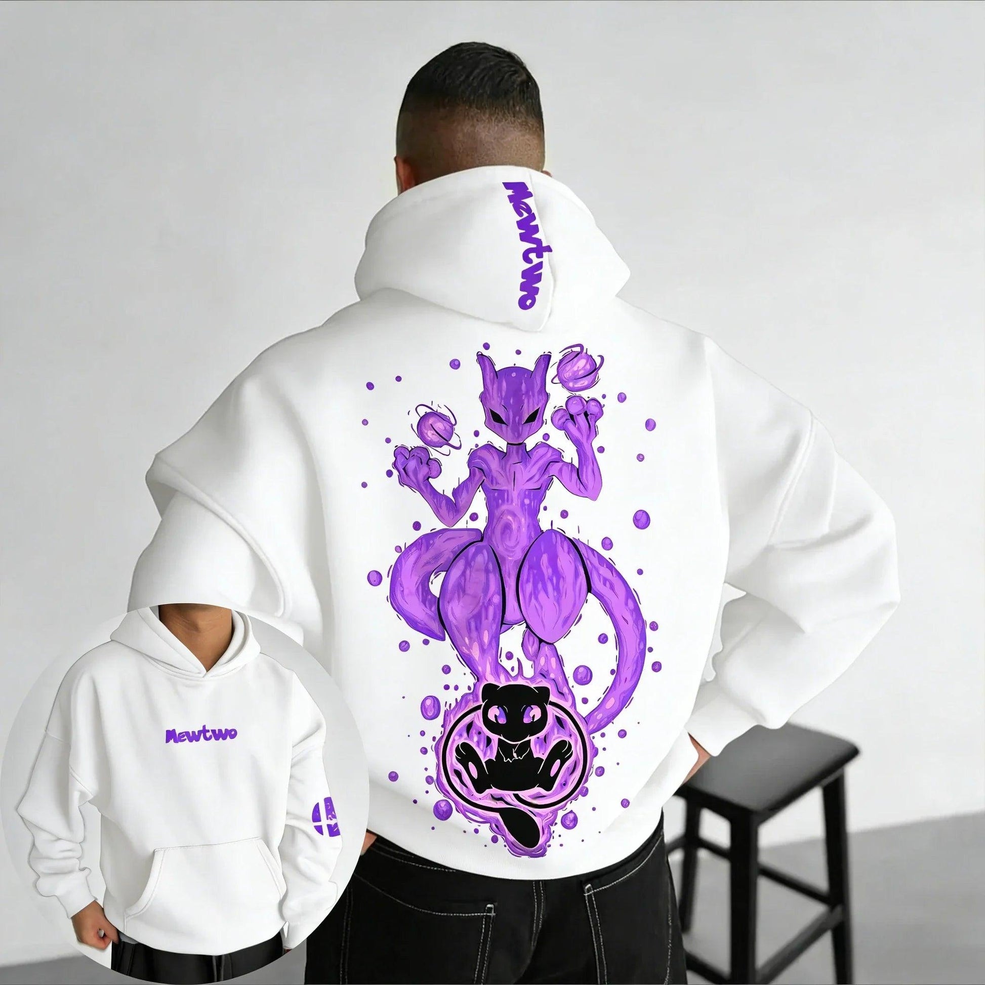 Pokémon Mewtwo Hoodie | Graphic Cotton | Toylandeu™