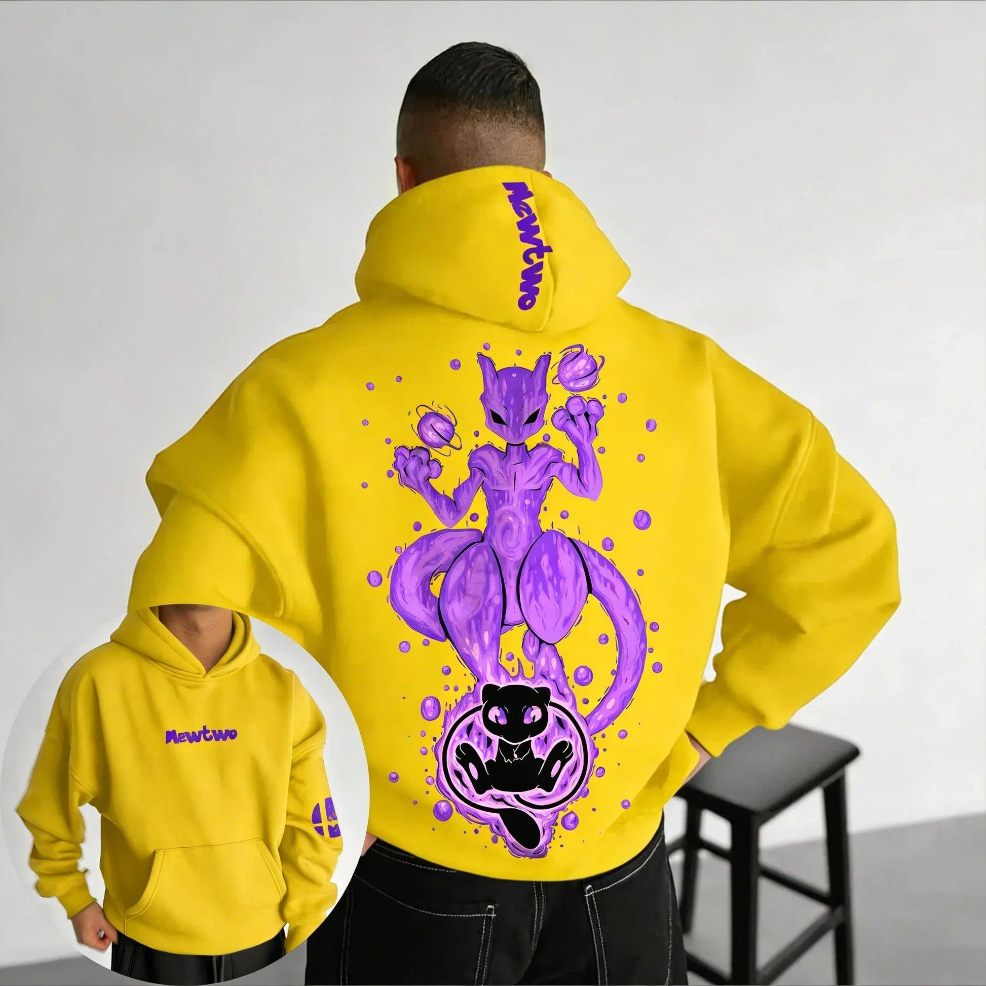 Pokémon Mewtwo Hoodie | Graphic Cotton | Toylandeu™