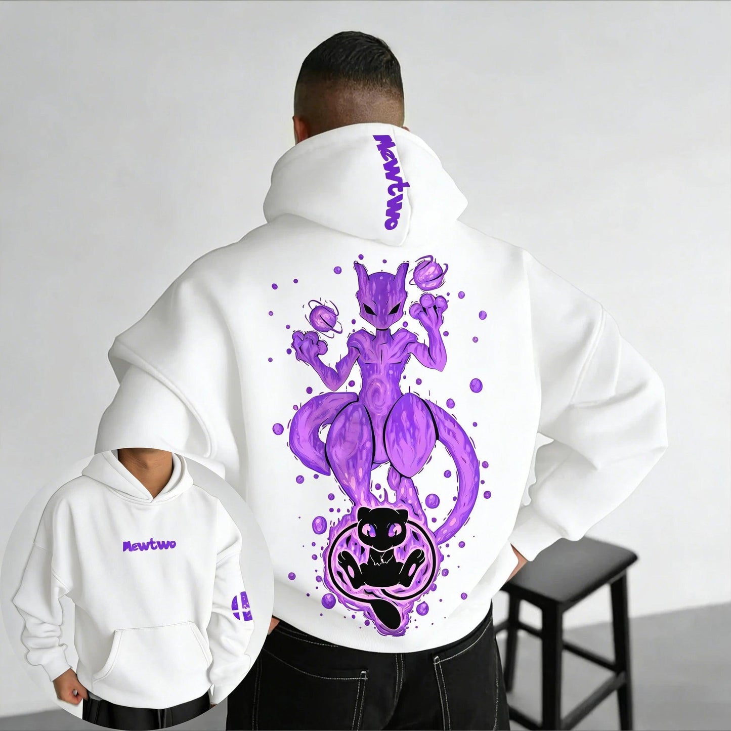 Pokémon Mewtwo Hoodie | Graphic Cotton | Toylandeu™