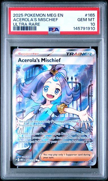 Pokémon Trading Card | Acerola UR165 PSA10 | Toylandeu™