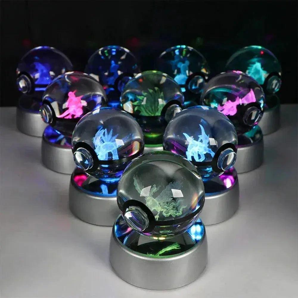  Pokeball 3D Crystal Ball Laser Engraved LED Night Light -  ToylandEU™