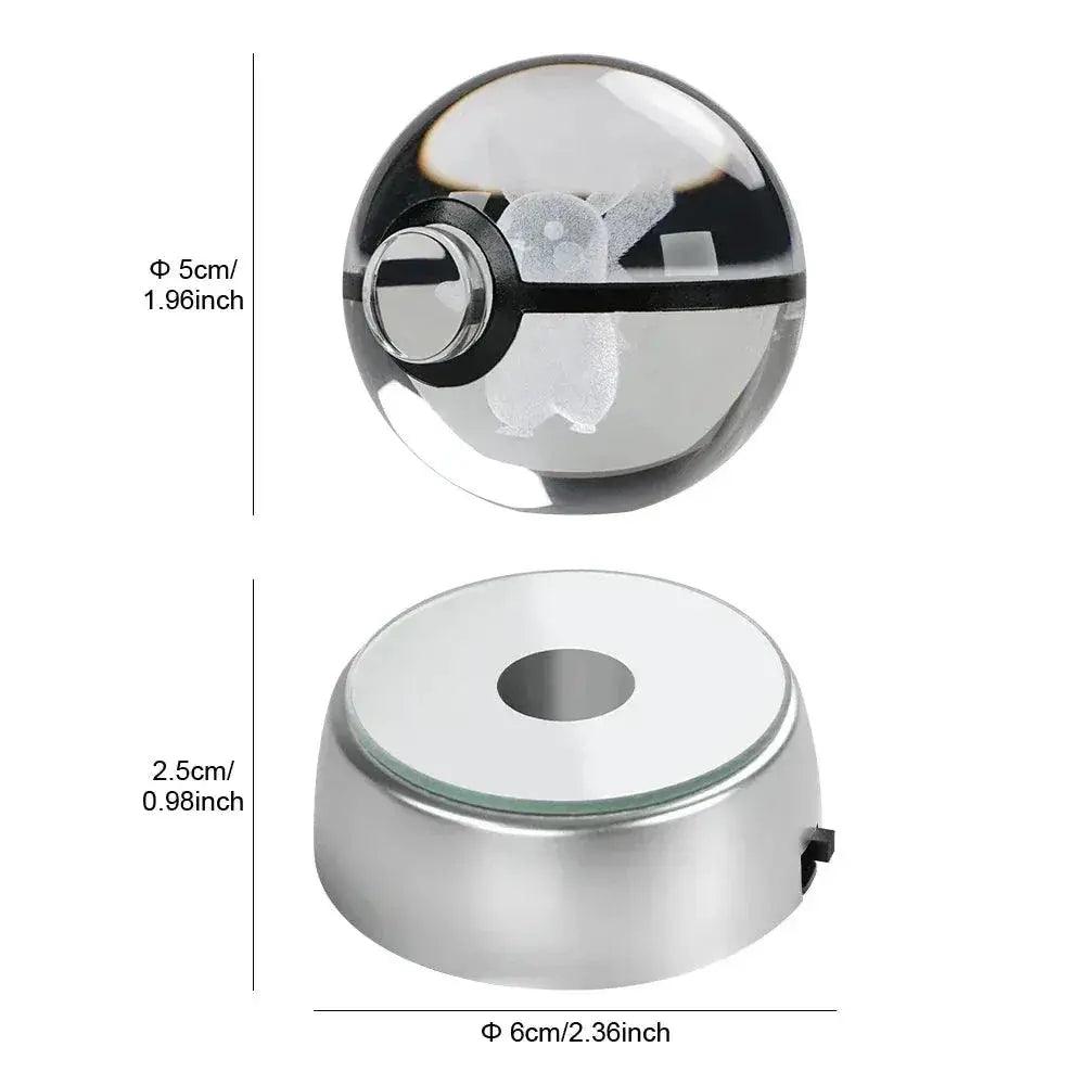  Pokeball 3D Crystal Ball Laser Engraved LED Night Light -  ToylandEU™