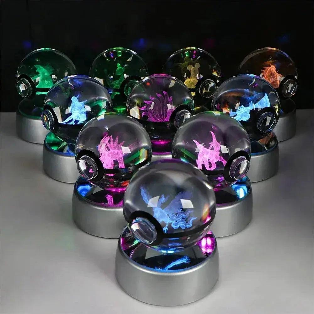  Pokeball 3D Crystal Ball Laser Engraved LED Night Light -  ToylandEU™