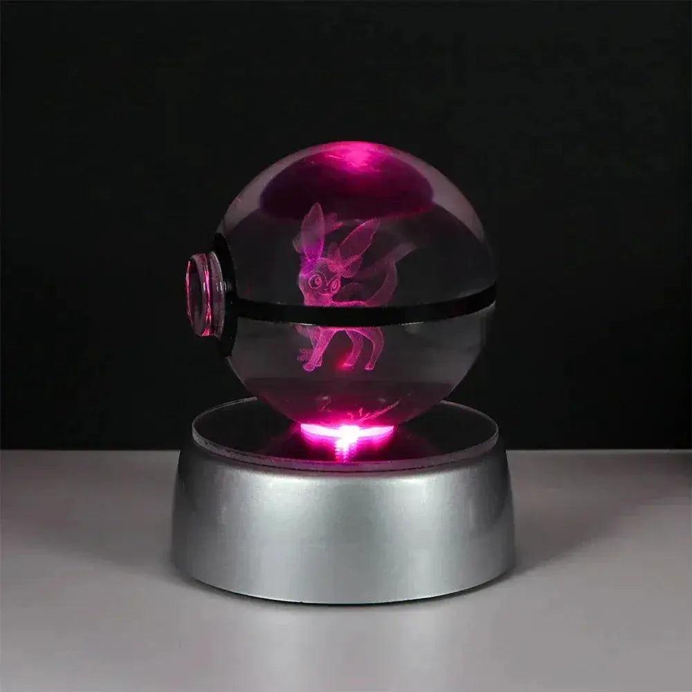  Pokeball 3D Crystal Ball Laser Engraved LED Night Light -  ToylandEU™