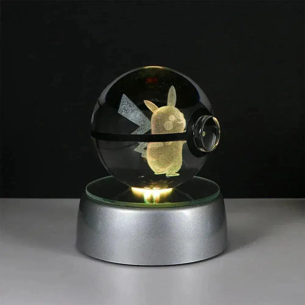  Pokeball 3D Crystal Ball Laser Engraved LED Night Light -  ToylandEU™