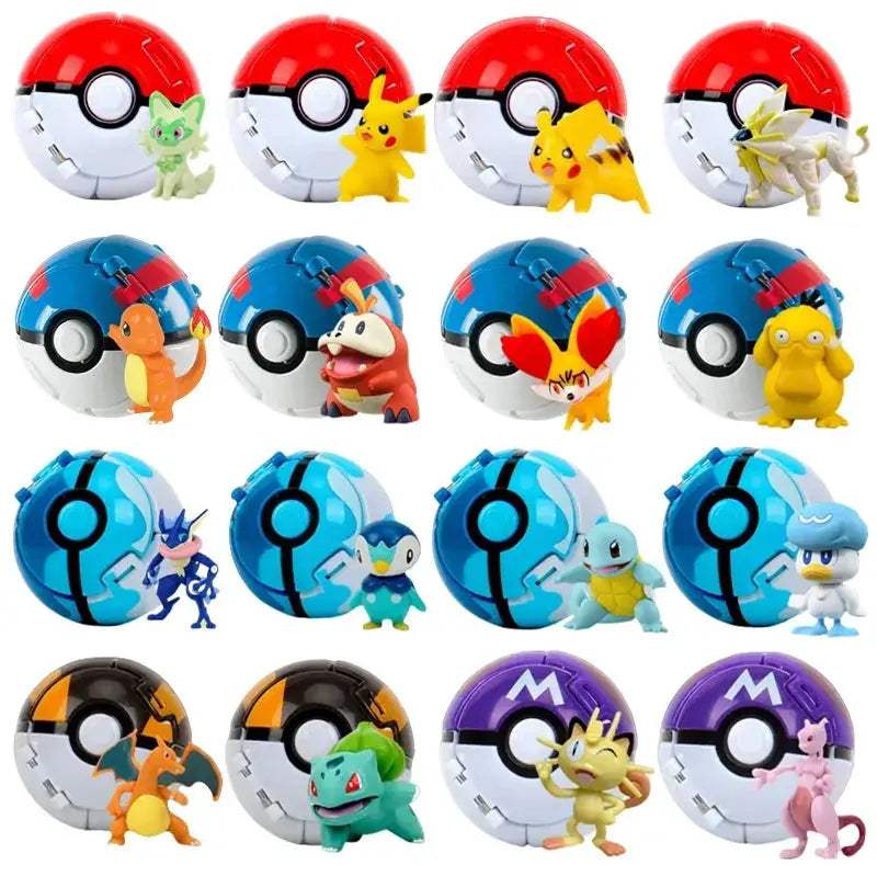Pokeball Pokemon Figurine Set For Collectors Perfect Gift - ToylandEU