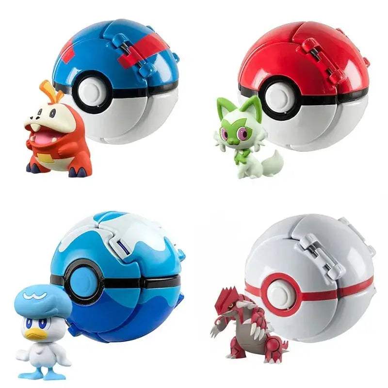 Pokeball Pokemon Figurine Set For Collectors Perfect Gift - ToylandEU
