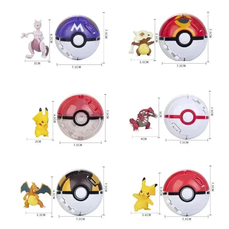  Pokeball Pokemon Figurine Set Ideal Gift For Collectors -  ToylandEU™