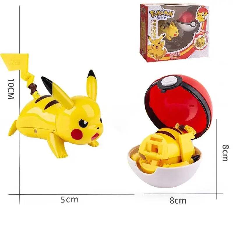 Pokeball Transforming Action Figure Set Pokemon Gift - ToylandEU