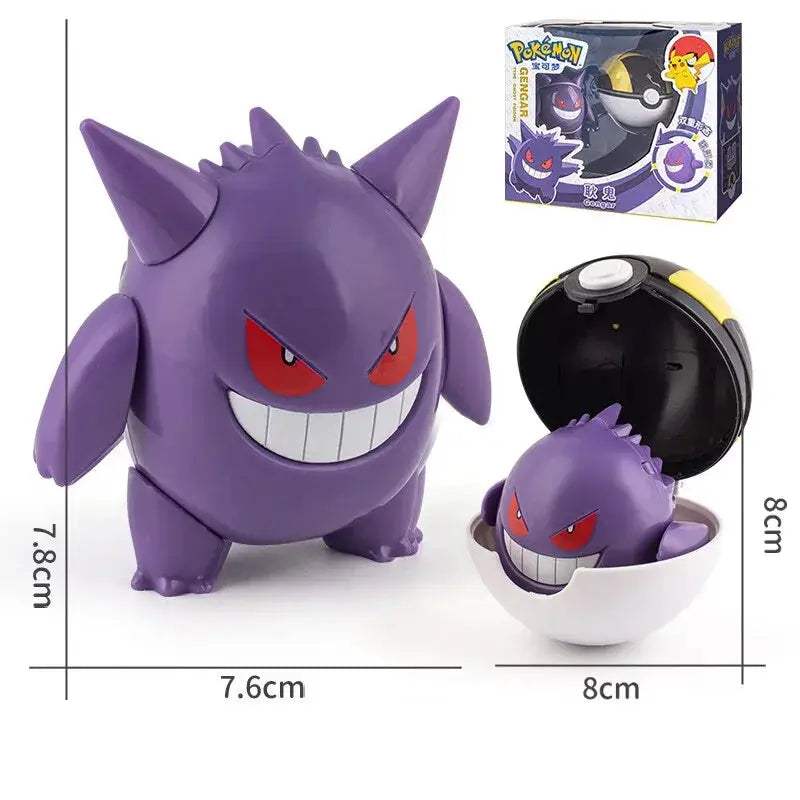 Pokeball Transforming Action Figure Set Pokemon Gift - ToylandEU