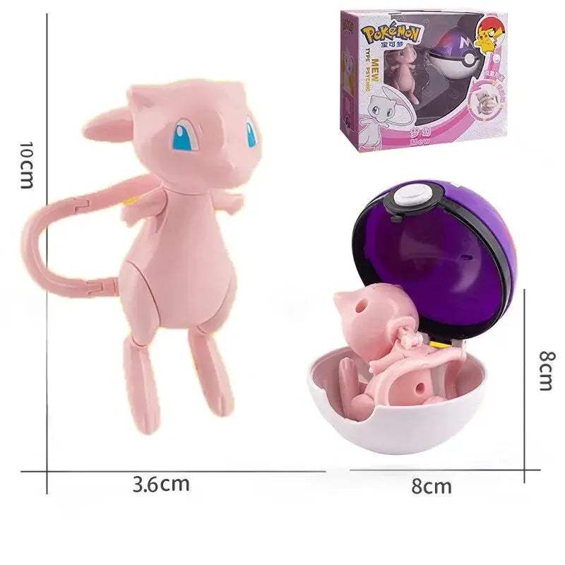 Pokeball Transforming Action Figure Set Pokemon Gift - ToylandEU