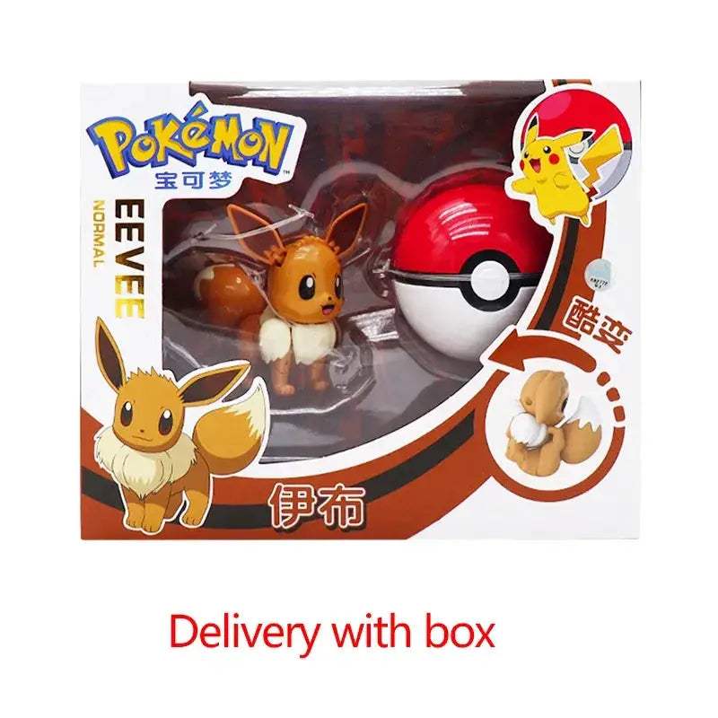 Pokeball Transforming Action Figure Set Pokemon Gift - ToylandEU