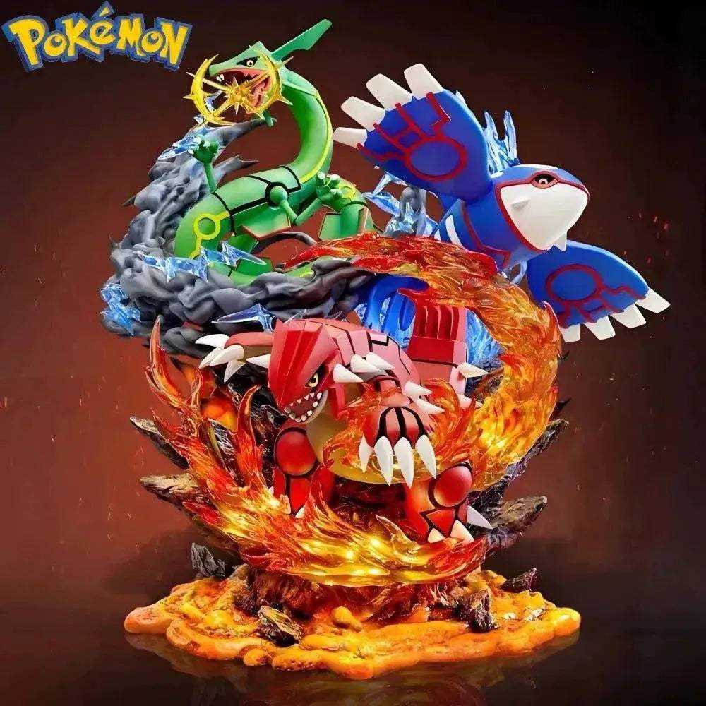 Pokemon Anime Figure Groudon Kyogre Rayquaza Action Figures Pvc Anime Figurines Collection 35 CM - ToylandEU