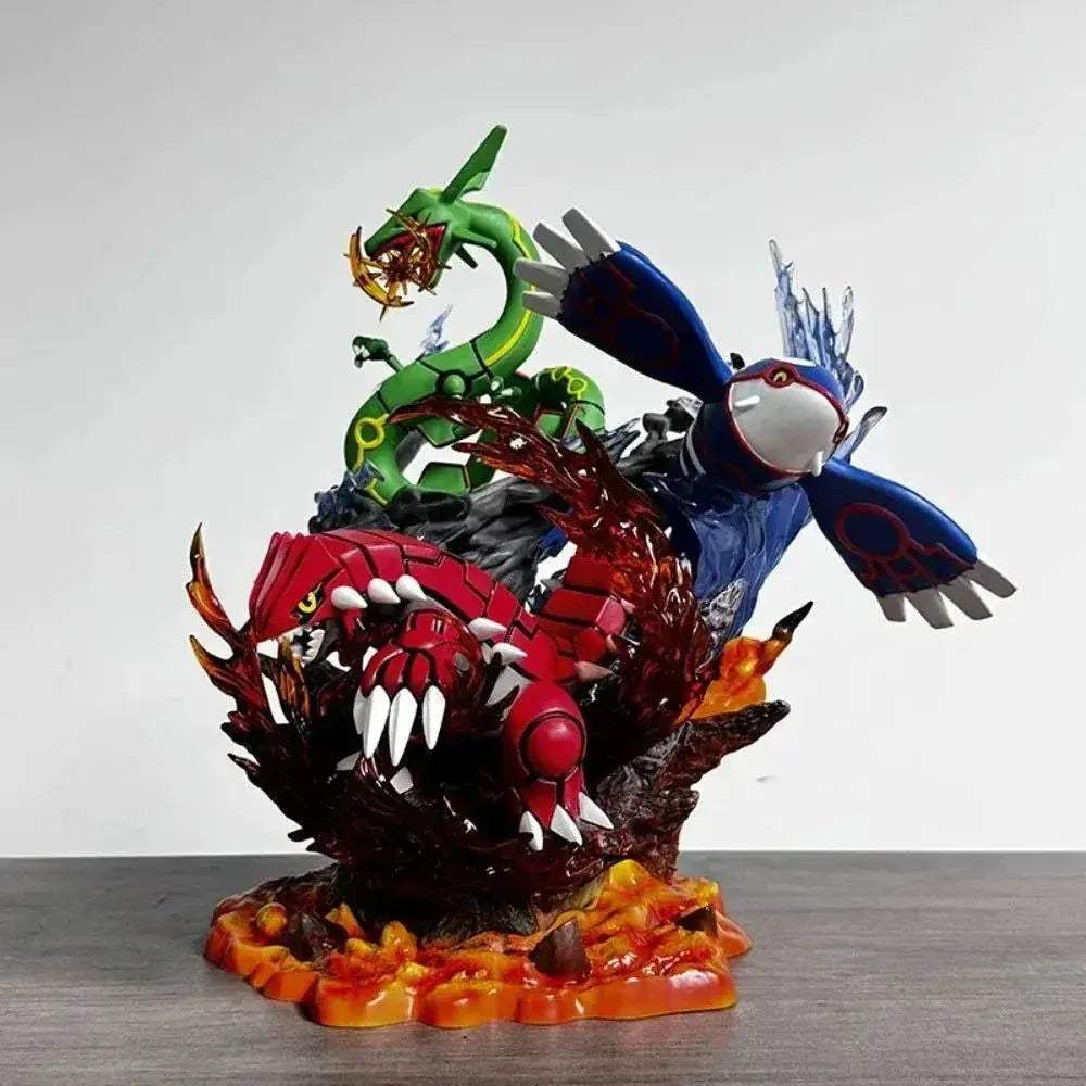 Pokemon Anime Figure Groudon Kyogre Rayquaza Action Figures Pvc Anime Figurines Collection 35 CM - ToylandEU