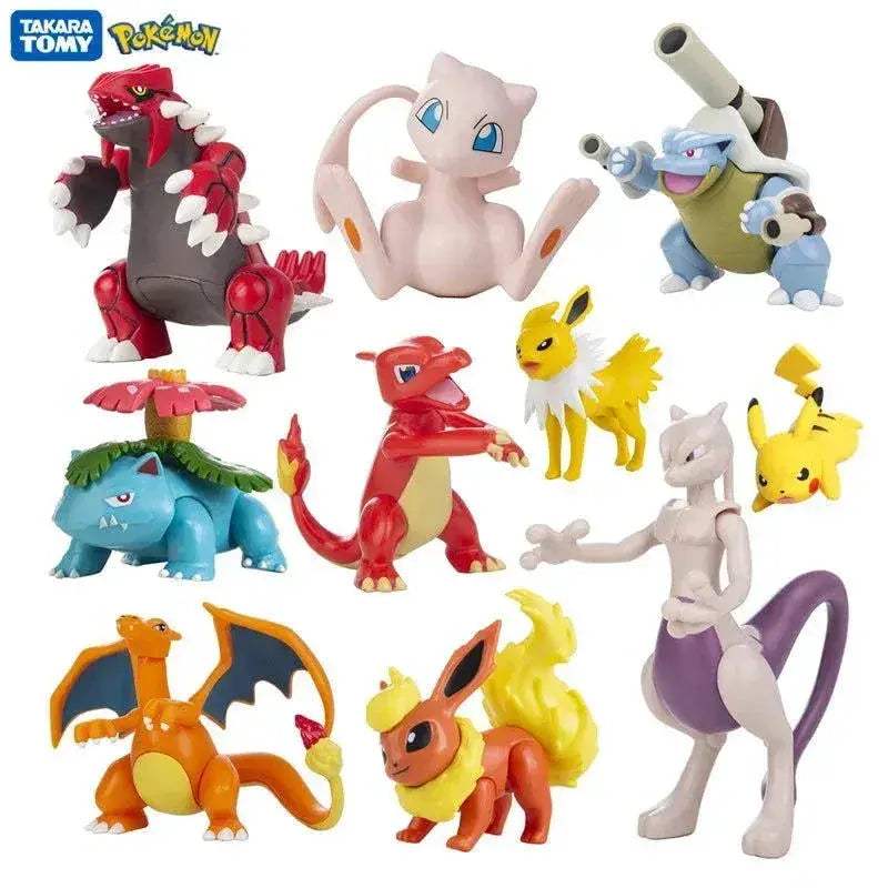 Pokemon Anime Figures Pikachu Mewtwo Charmander Blastoise Gurado Pet Action Model Toy Gifts 4-13 CM - ToylandEU