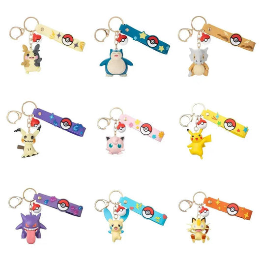  Pokemon Anime Keychains Set Vibrant Character Pendants -  ToylandEU™
