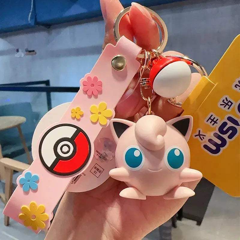 Pokemon Anime Keychains Set With Vibrant Character Pendants - ToylandEU