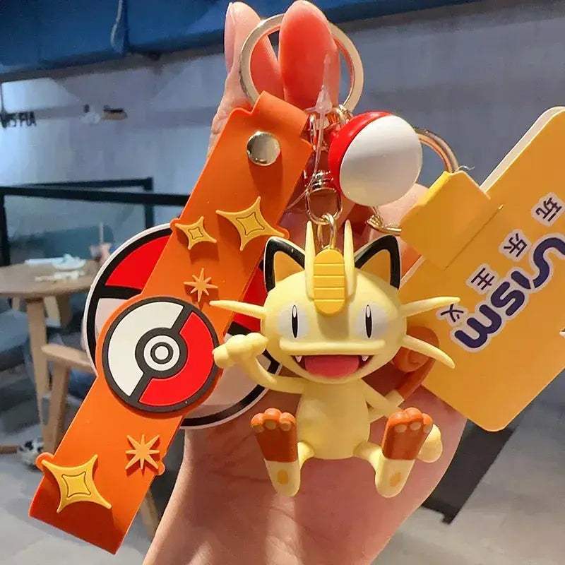 Pokemon Anime Keychains Set With Vibrant Character Pendants - ToylandEU