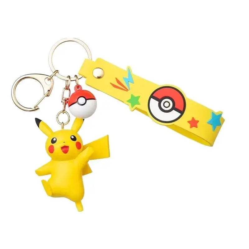 Pokemon Anime Keychains Set With Vibrant Character Pendants - ToylandEU