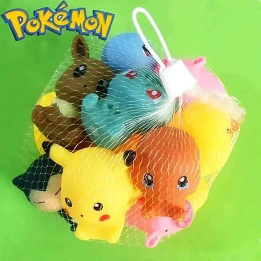  Pokemon Bath Toys Set Six Figures Soft Vocal -  ToylandEU™