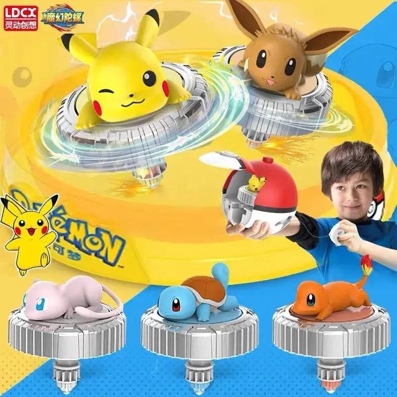  Pokemon Beyblade Top Figures Collectible Pikachu Eevee -  ToylandEU™