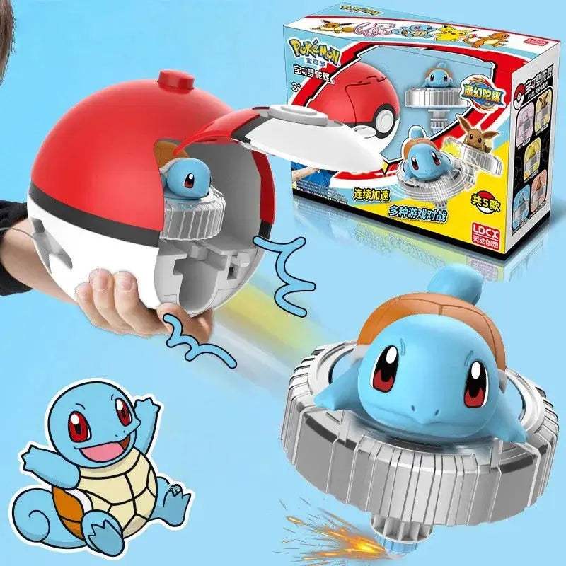 Pokemon Beyblade Top Figures Set Collectible Pikachu Eevee - ToylandEU
