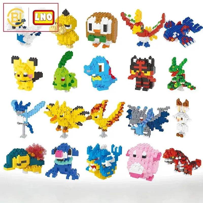 Pokemon Blocks Set Lego Compatible Pikachu Charizard Eevee Mewtwo - ToylandEU