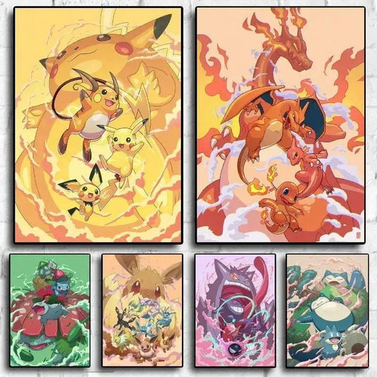  Pokemon Canvas Art Premium Quality Canvas Print -  ToylandEU™