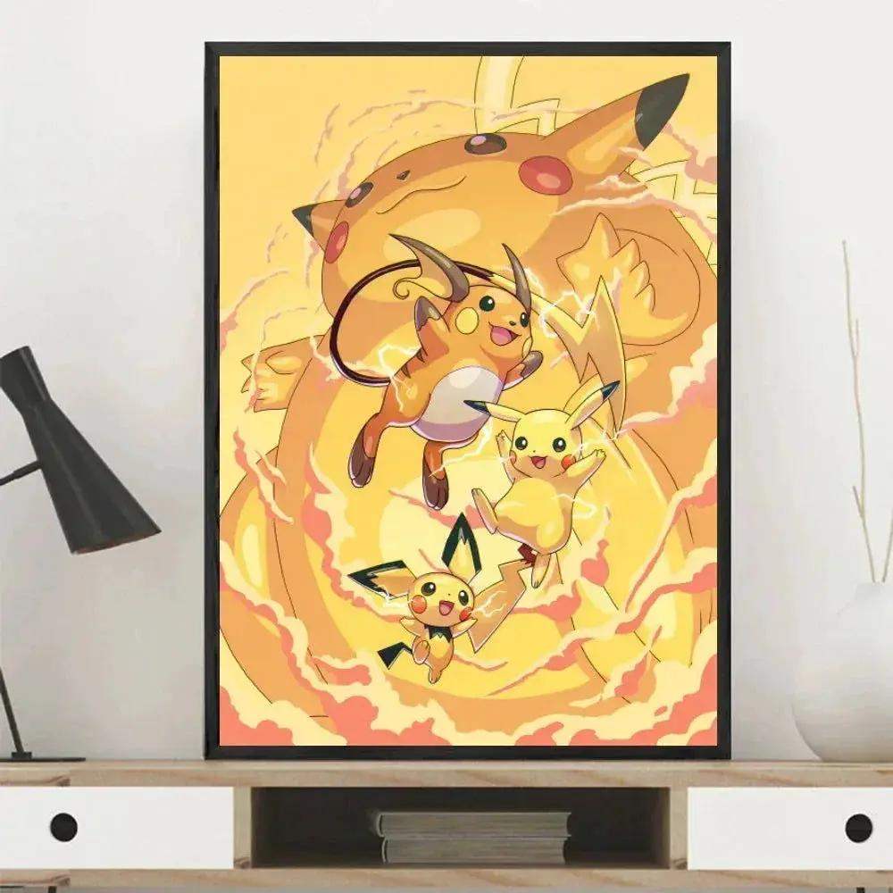 Pokemon Canvas Artwork, Wall Art Poster Prints Home Hanging Wall Decoration Decorative Modern Living Room - ToylandEU