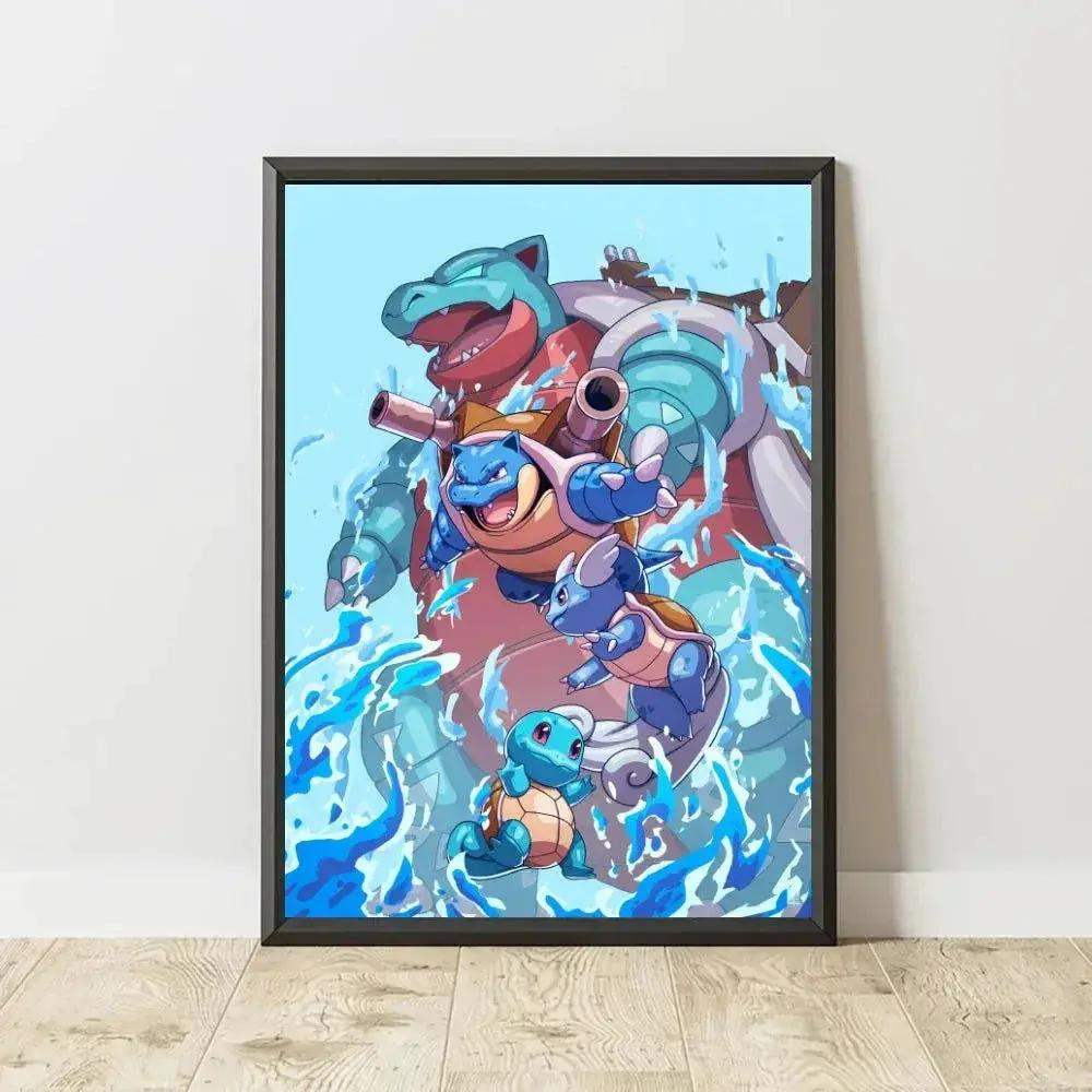 Pokemon Canvas Artwork, Wall Art Poster Prints Home Hanging Wall Decoration Decorative Modern Living Room - ToylandEU