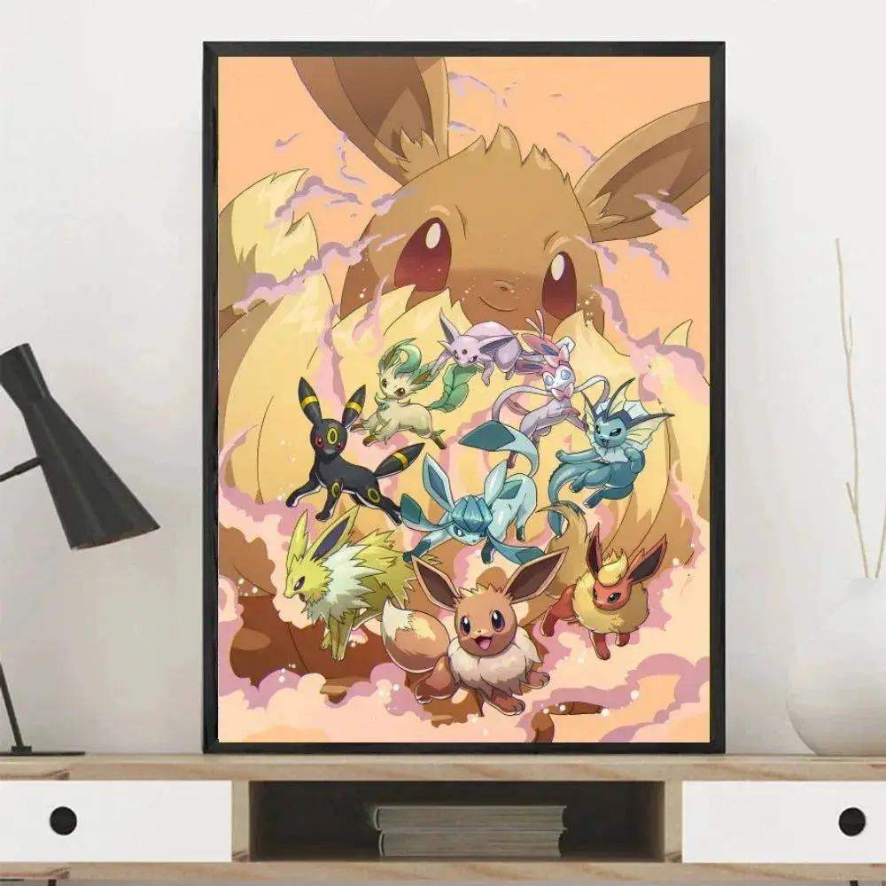 Pokemon Canvas Artwork, Wall Art Poster Prints Home Hanging Wall Decoration Decorative Modern Living Room - ToylandEU