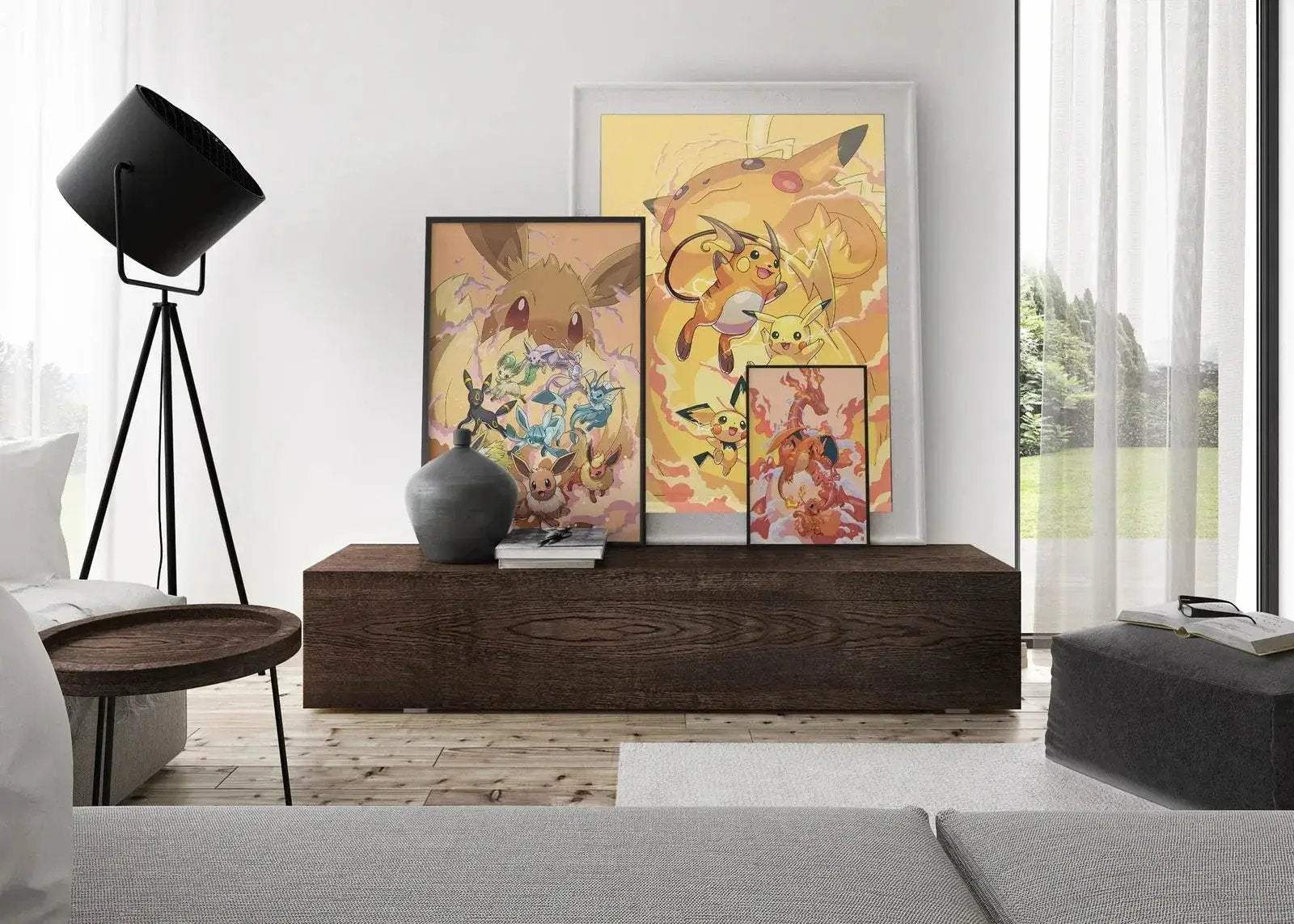 Pokemon Canvas Artwork, Wall Art Poster Prints Home Hanging Wall Decoration Decorative Modern Living Room - ToylandEU