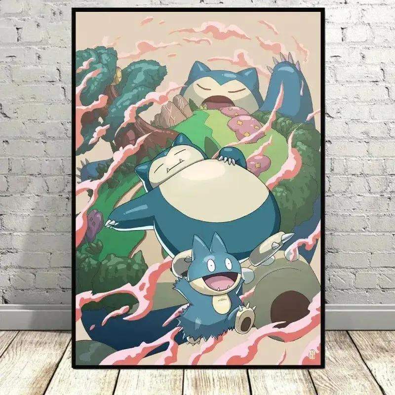 Pokemon Canvas Artwork, Wall Art Poster Prints Home Hanging Wall Decoration Decorative Modern Living Room - ToylandEU