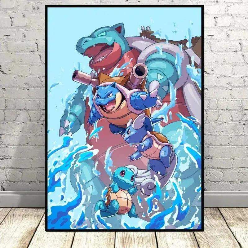 Pokemon Canvas Artwork, Wall Art Poster Prints Home Hanging Wall Decoration Decorative Modern Living Room - ToylandEU